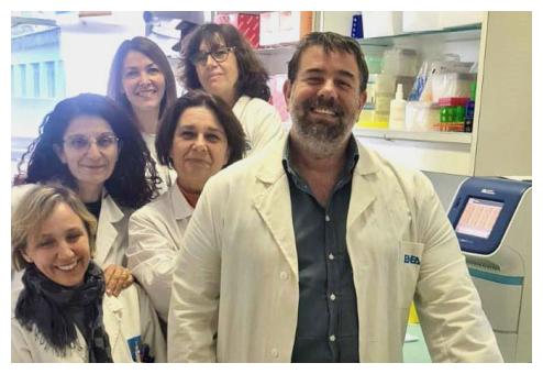 Il personale del Laboratorio Tecnologie Biomediche coinvolto nella ricerca